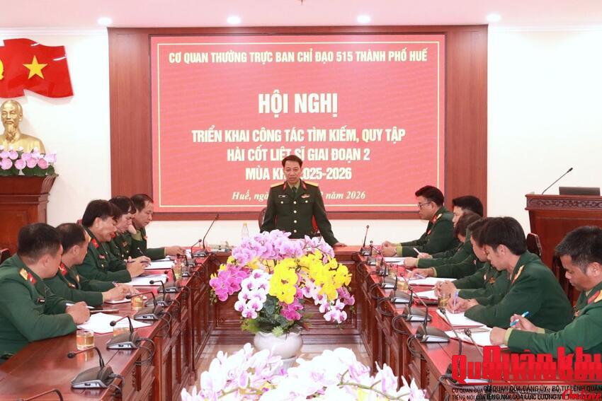 Thành phố Huế: Triển khai nhiệm vụ tìm kiếm, quy tập hài cốt liệt sĩ trong nước