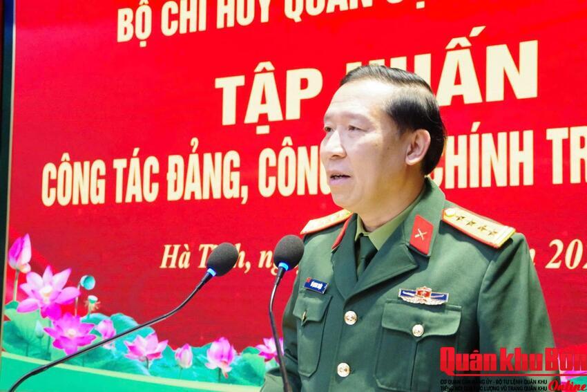 Bộ Chỉ huy Quân sự tỉnh Hà Tĩnh: Tập huấn công tác Đảng, công tác chính trị năm 2026