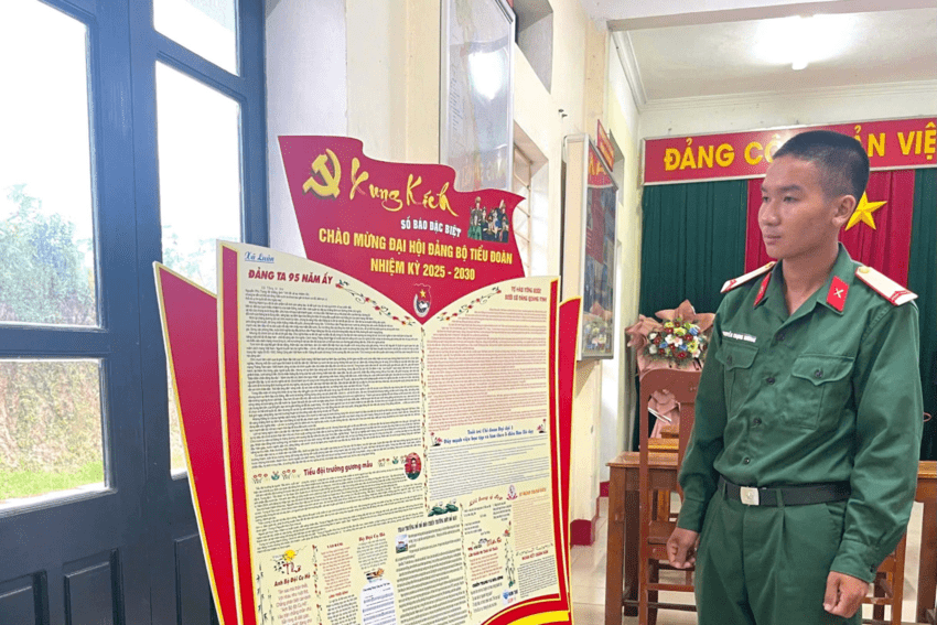 Binh nhất Nguyễn Trọng Dương: Tấm gương sáng trong học tập, rèn luyện và khát vọng cống hiến