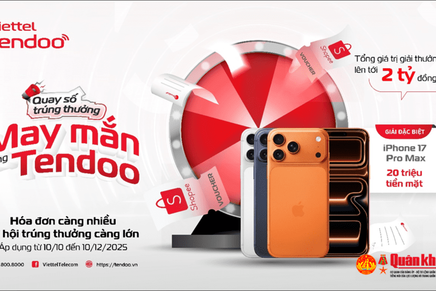 Cơ hội trúng thưởng lên tới 2 tỷ đồng khi dùng nền tảng quản lý bán hàng Viettel Tendoo