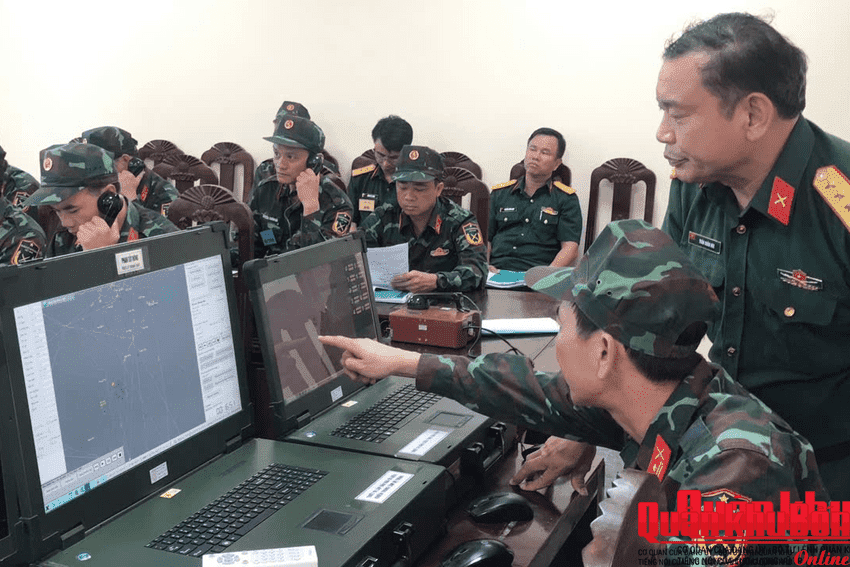 Lữ đoàn Phòng không 283 (Quân khu 4) diễn tập Chỉ huy - Cơ quan 1 bên, 1 cấp