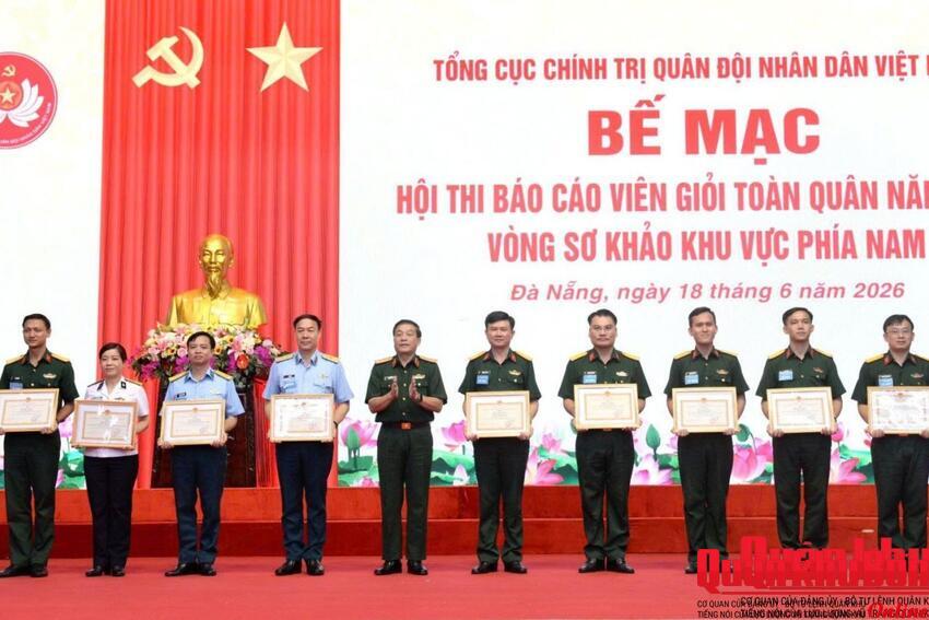 Quân khu 4 đạt thành tích cao tại Hội thi Báo cáo viên giỏi toàn quân năm 2026