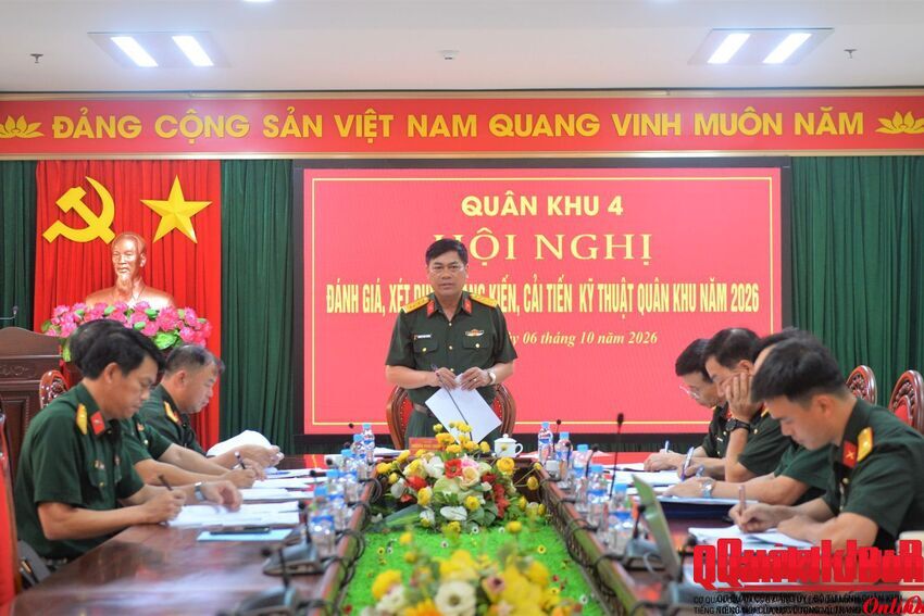 Quân khu 4: Đánh giá, xét duyệt sáng kiến cải tiến kỹ thuật năm 2026