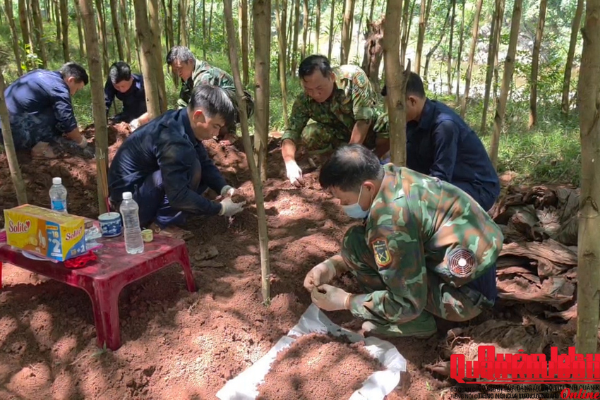 Bộ Chỉ huy Quân sự tỉnh Quảng Trị: Quy tập 03 Hài cốt Liệt sĩ tại Bãi Dinh, xã Dân Hóa, tỉnh Quảng Trị