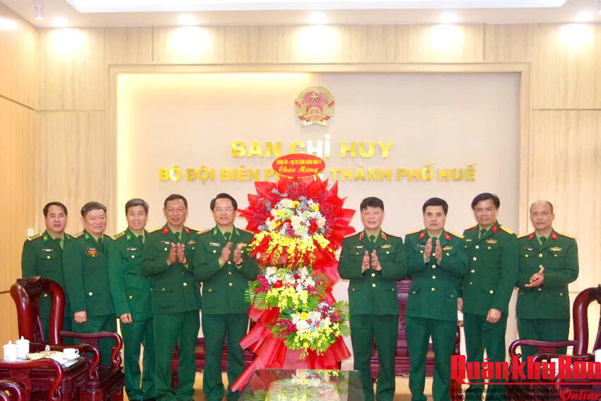 Thiếu tướng Hoàng Duy Chiến, Phó Tư lệnh Quân khu 4 thăm, chúc mừng Ngày truyền thống Bộ đội Biên phòng tại thành phố Huế Huế và tỉnh Quảng Trị