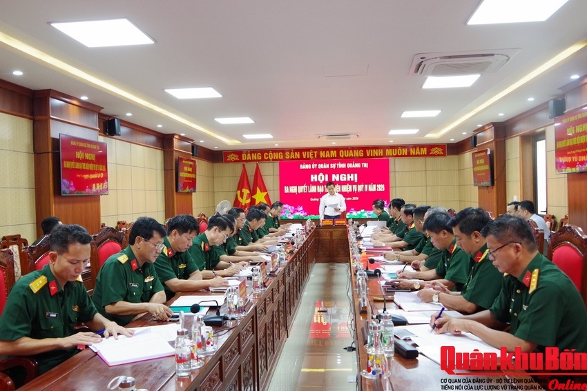 Đảng ủy Quân sự tỉnh Quảng Trị: Ra Nghị quyết lãnh đạo thực hiện nhiệm vụ quý IV năm 2026