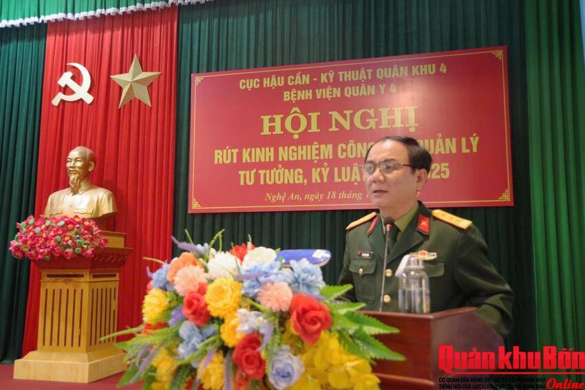Bệnh viện Quân y 4 rút kinh nghiệm công tác quản lý tư tưởng, kỷ luật năm 2025