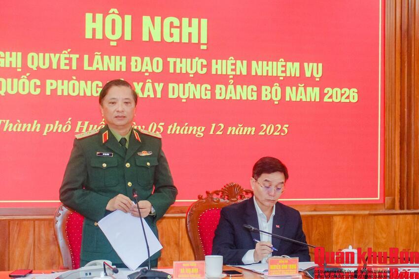 Đảng ủy Quân sự thành phố Huế ra Nghị quyết lãnh đạo thực hiện nhiệm vụ quân sự, quốc phòng và xây dựng Đảng bộ năm 2026