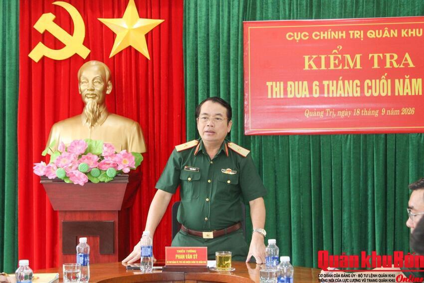 Cục Chính trị Quân khu 4: Kiểm tra kết quả thực hiện nhiệm vụ của Viện Kiểm sát quân sự khu vực 43