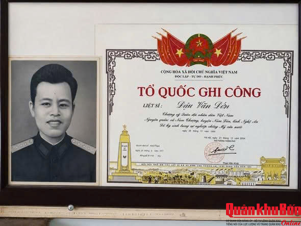 Hơn nửa thế kỷ mong tìm thông tin về liệt sĩ Đậu Văn Dớn