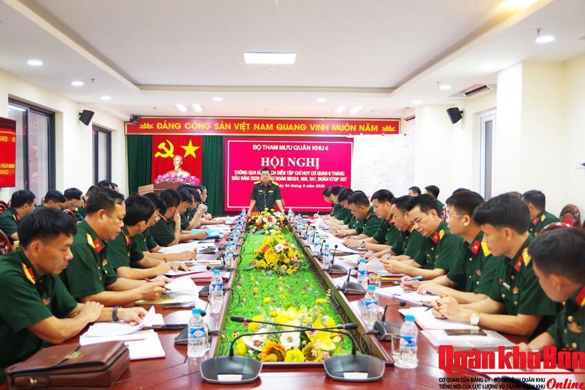 Bộ Tham mưu Quân khu 4:  Thông qua kế hoạch diễn tập