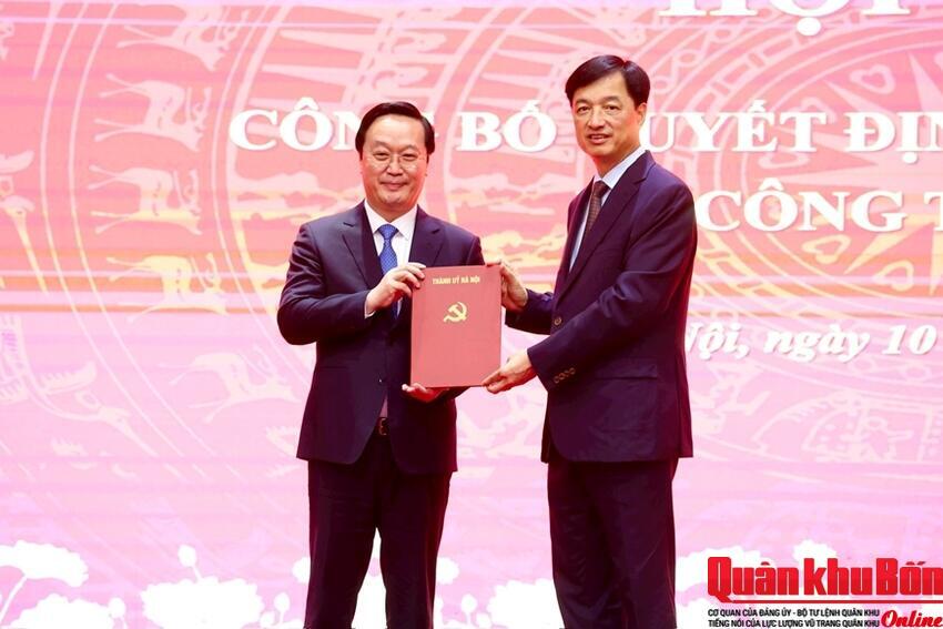 Bí thư Tỉnh ủy Nghệ An Nguyễn Đức Trung được điều động, chỉ định giữ chức Phó bí thư Thành ủy Hà Nội