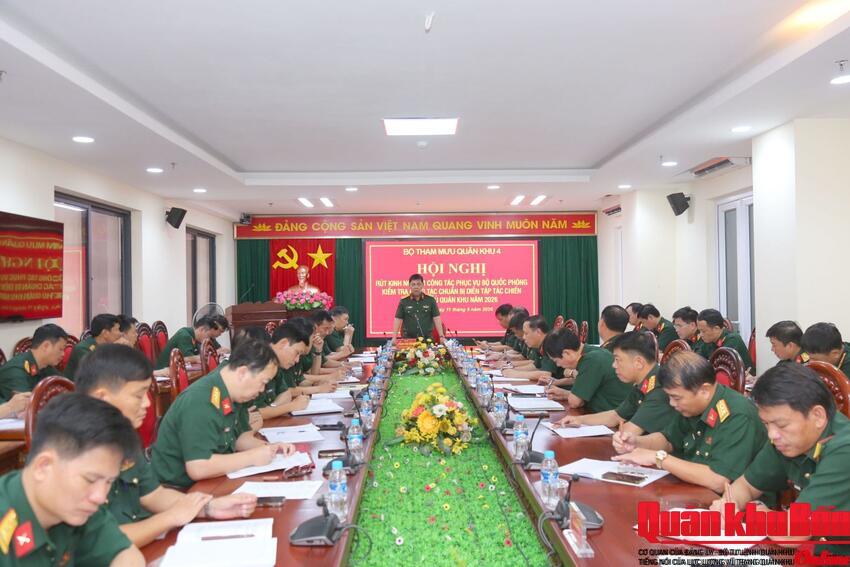 Quân khu 4: Tập trung làm tốt công tác chuẩn bị diễn tập tác chiến phòng thủ