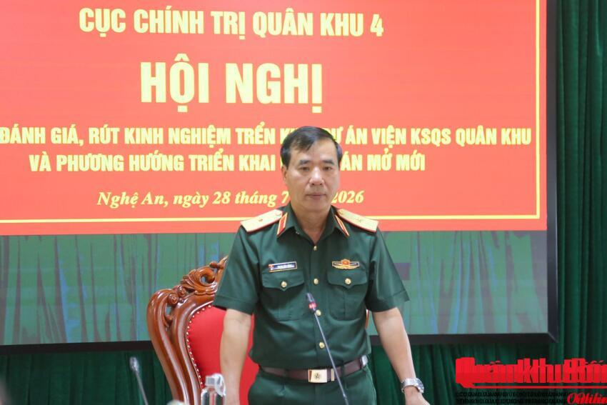 Cục Chính trị Quân khu 4 rút kinh nghiệm triển khai thực hiện các dự án