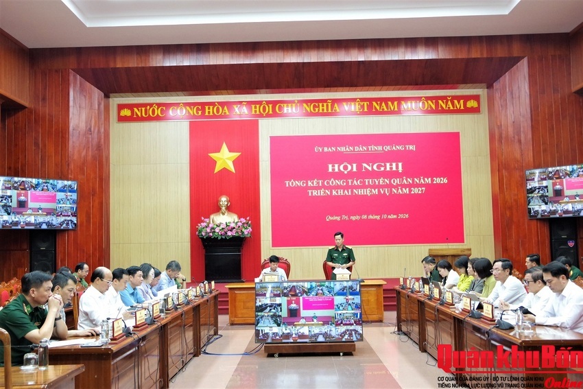 Quảng Trị tổng kết công tác tuyển quân năm 2026, triển khai nhiệm vụ năm 2027