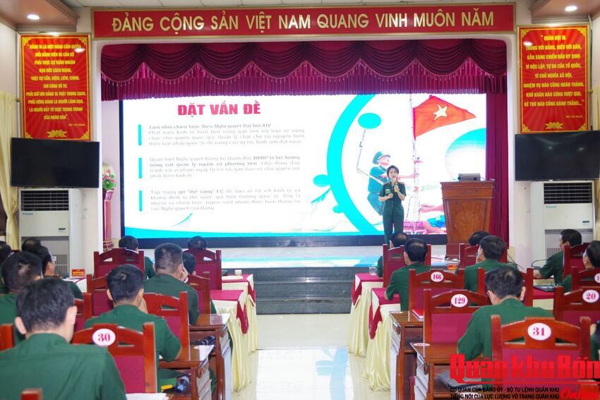 Ban Chỉ huy Bộ đội Biên phòng Nghệ An tổ chức Hội thi Báo cáo viên giỏi năm 2026