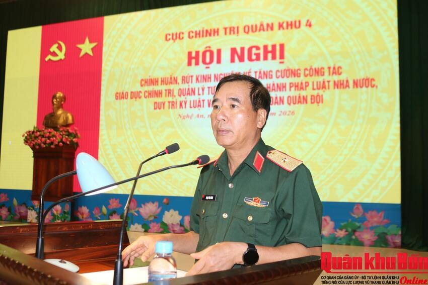 Cục Chính trị Quân khu 4: Hội nghị chỉnh huấn, tăng cường giáo dục chính trị, quản lý tư tưởng