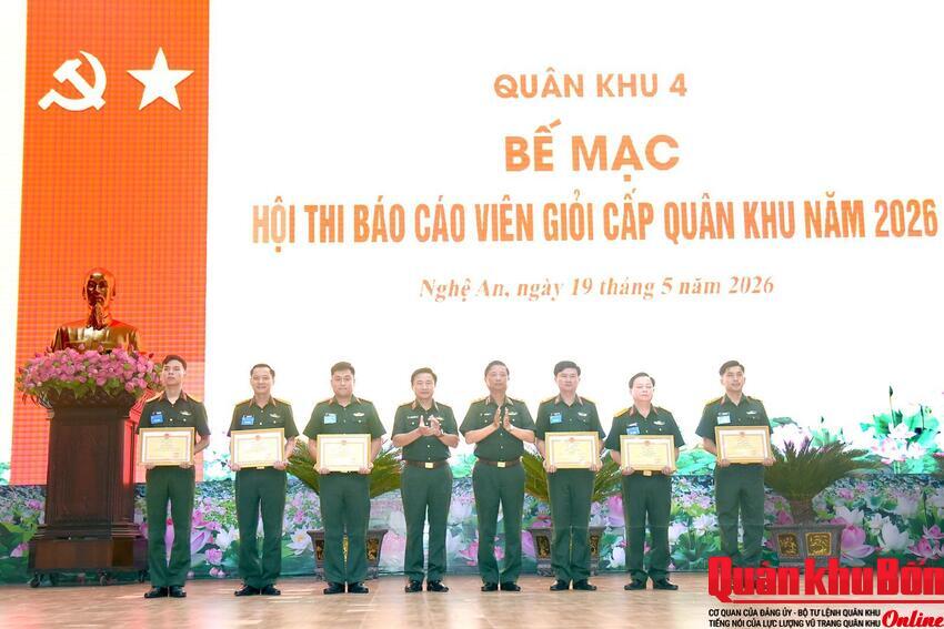 Hội thi báo cáo viên giỏi Quân khu 4: Làm “mềm hóa” nghị quyết của Đảng