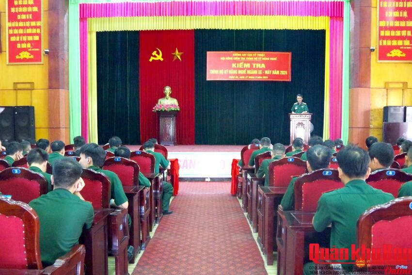 Xưởng 467, Cục Kỹ thuật Quân khu 4: Kiểm tra trình độ nghề năm 2024