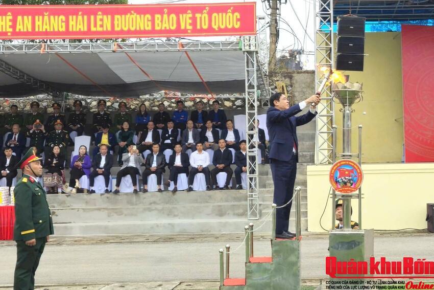 740 thanh niên trên địa bàn Ban Chỉ huy Phòng thủ khu vực 3 - Quỳ Châu lên đường nhập ngũ