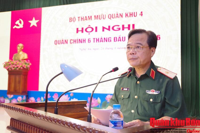 Bộ Tham mưu Quân khu 4 triển khai nhiệm vụ 6 tháng cuối năm 2026