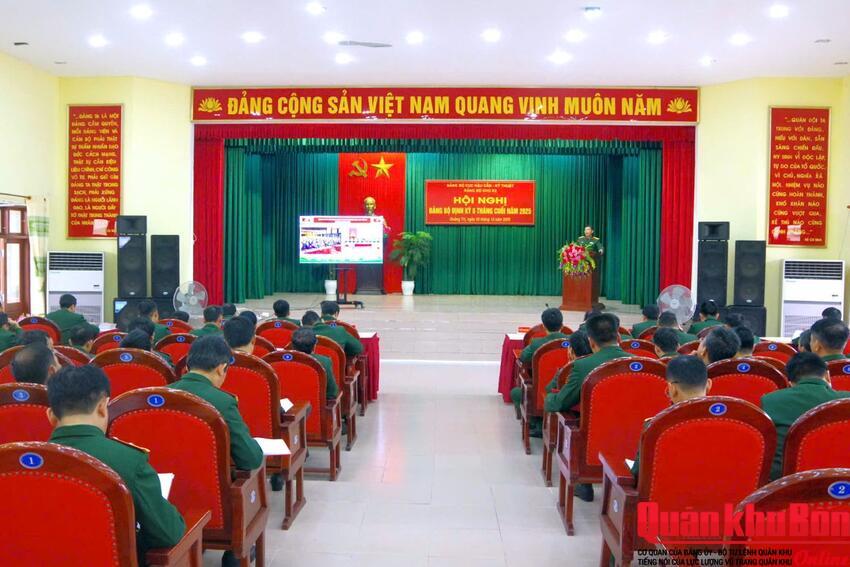 Đảng bộ Kho K3 Hội nghị định kỳ 6 tháng cuối năm 2025