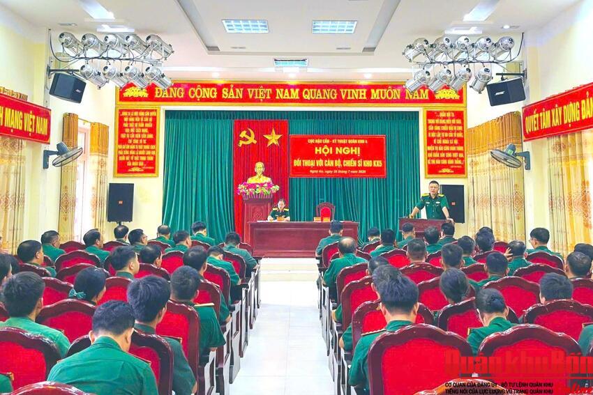 Cục Hậu cần - Kỹ thuật Quân khu 4 đối thoại dân chủ với cán bộ, chiến sĩ Kho KX5
