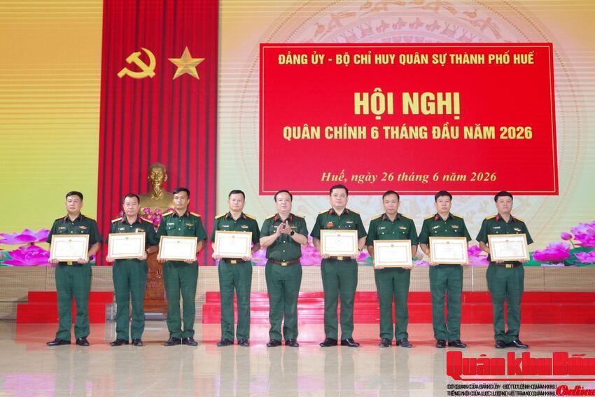 Đảng ủy, Bộ Chỉ huy Quân sự thành phố Huế Hội nghị quân chính 6 tháng đầu năm 2026