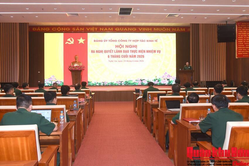 Đảng ủy Tổng Công ty Hợp tác kinh tế lãnh đạo thực hiện tốt nhiệm vụ 6 tháng đầu năm 2026