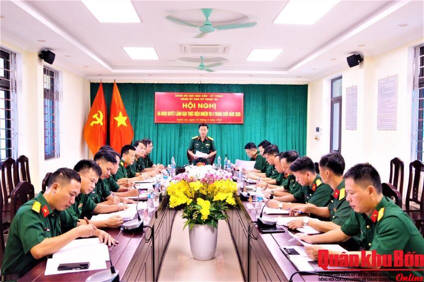 Đảng ủy Kho Kỹ thuật K2 ra nghị quyết lãnh đạo thực hiện nhiệm vụ 6 tháng cuối năm 2026