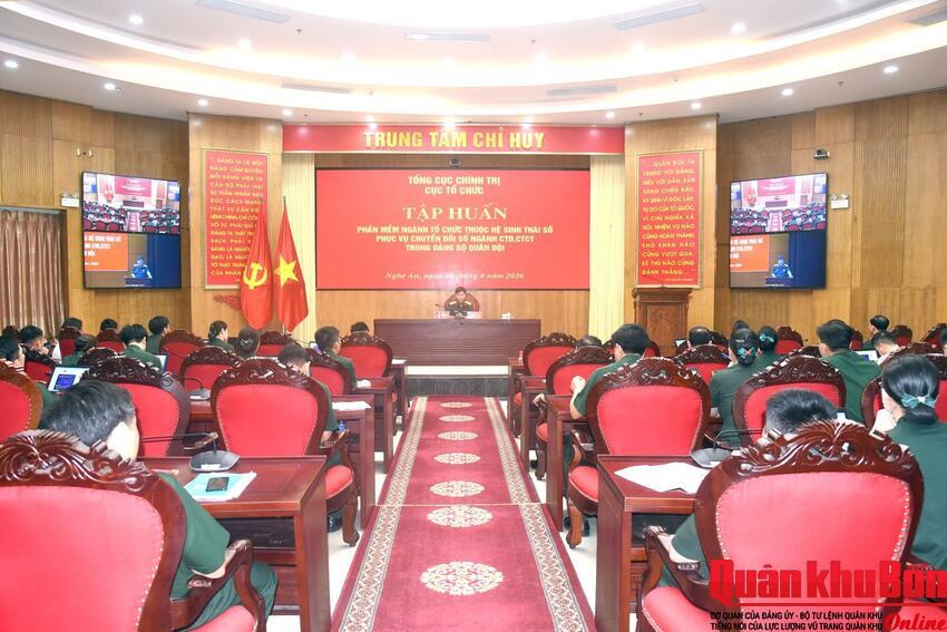 Nâng cao hiệu quả chuyển đổi số ngành Tổ chức trong Quân đội