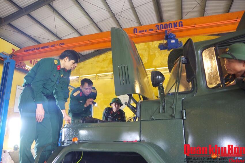 Cục Xe - Máy, Tổng cục Kỹ thuật: Nghiệm thu xe ô tô quân sự sau bảo dưỡng, sửa chữa, đồng bộ tại Bộ Chỉ huy Quân sự tỉnh Quảng Trị