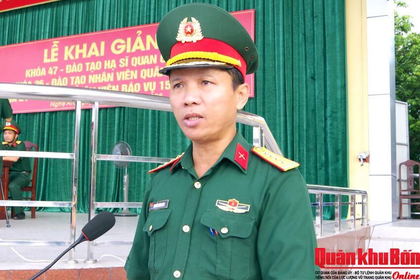 Trường Quân sự Quân khu 4 khai giảng các khóa đào tạo hạ sĩ quan chỉ huy, nhân viên chuyên môn năm 2026