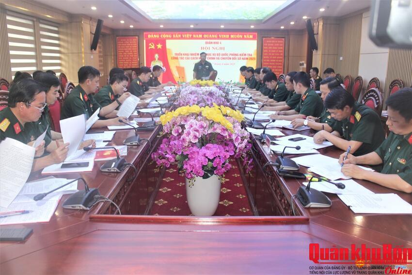 Quân khu 4, đẩy mạnh cải cách hành chính và chuyển đổi số