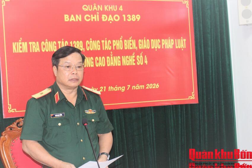 Trường Cao đẳng Nghề số 4 thực hiện có hiệu quả công tác phổ biến, giáo dục pháp luật