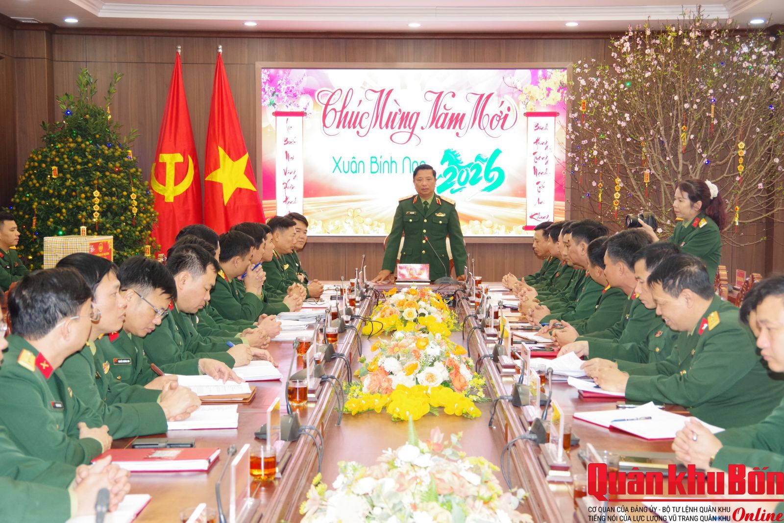 Trung tướng Hà Thọ Bình, Tư lệnh Quân khu 4 kiểm tra, chúc Tết tại tỉnh Thanh Hóa