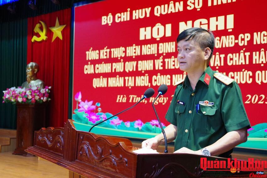 Bộ Chỉ huy Quân sự tỉnh Hà Tĩnh: Tổng kết thực hiện Nghị định số 76 của Chính phủ