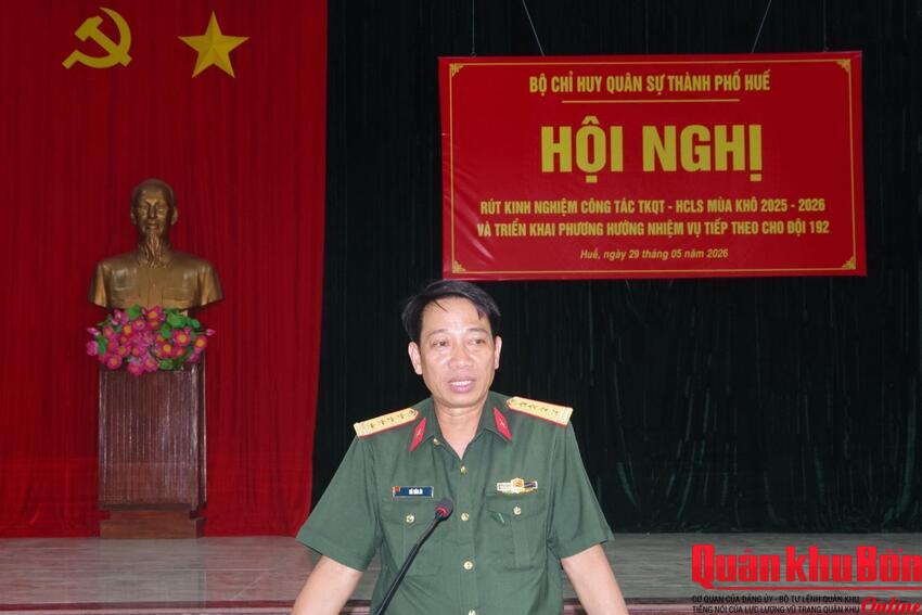 Bộ Chỉ huy Quân sự thành phố Huế đẩy mạnh thực hiện “Chiến dịch 500 ngày đêm đẩy mạnh tìm kiếm, quy tập và xác định danh tính hài cốt liệt sĩ”
