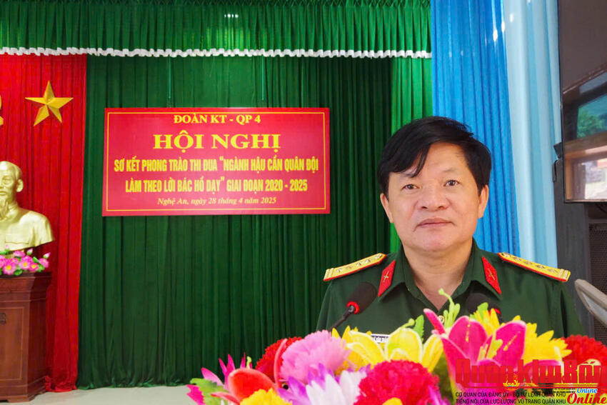 Đoàn Kinh tế - Quốc phòng 4 thực hiện tốt phong trào thi đua “Ngành hậu cần Quân đội làm theo lời Bác Hồ dạy”
