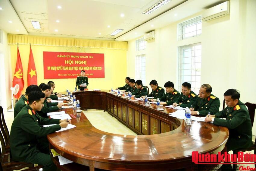 Đảng ủy Trung đoàn 176 lãnh đạo hoàn thành tốt nhiệm vụ năm 2025